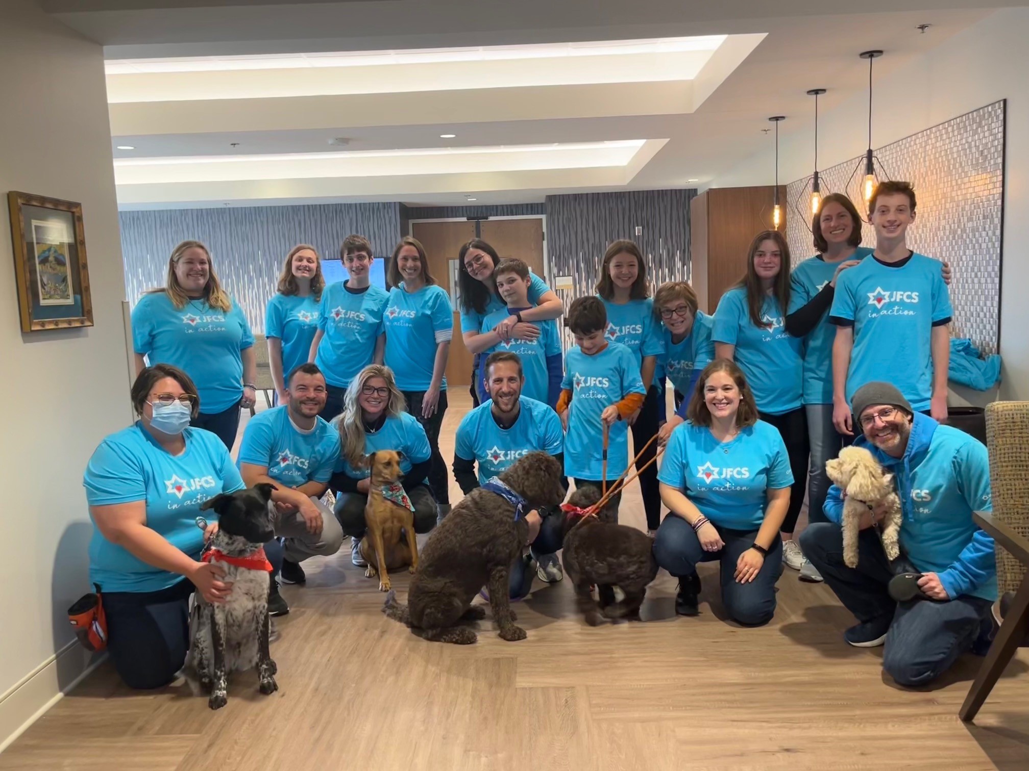 Volunteers in Action - puppy parade